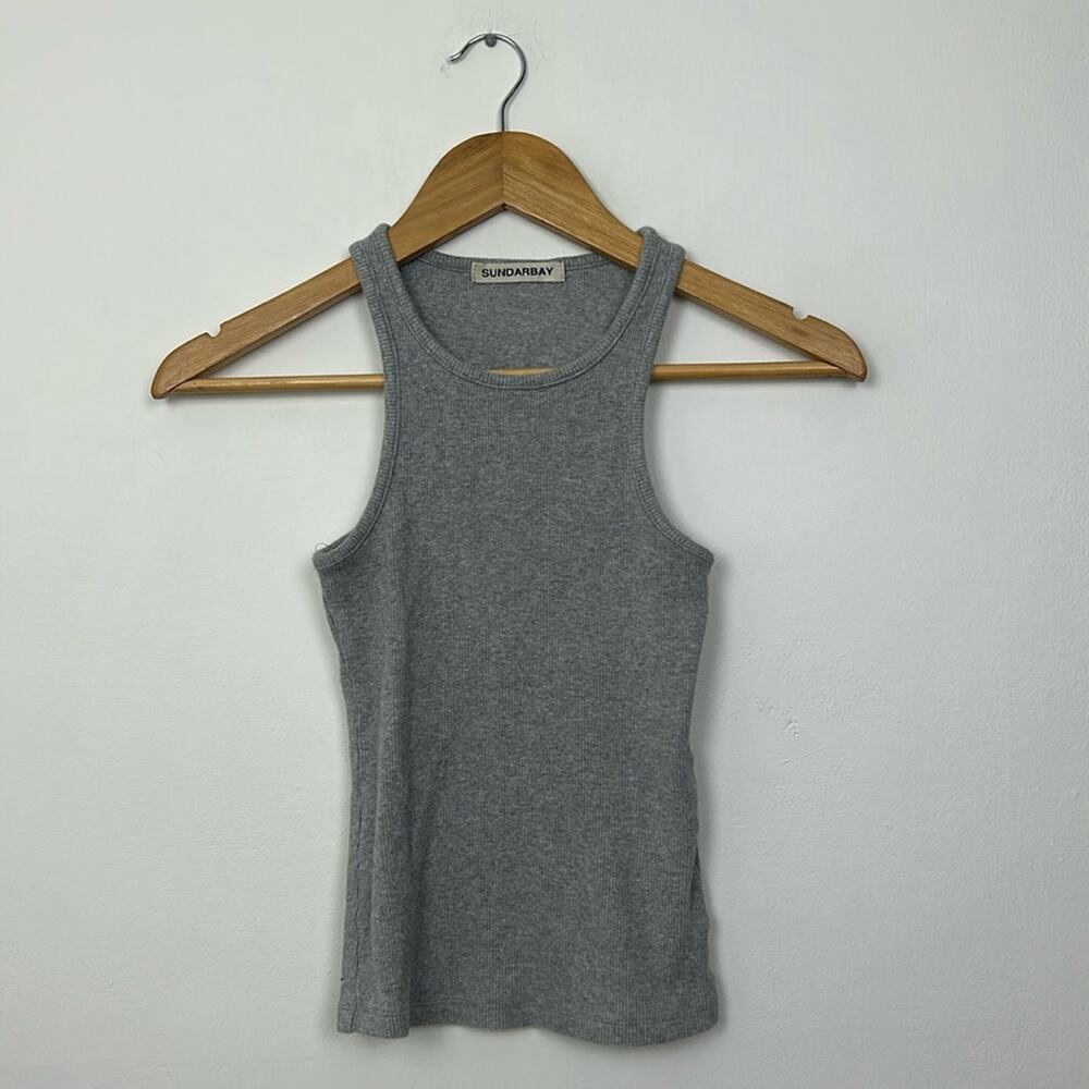 Sundarbay Grey Ribbed Tank